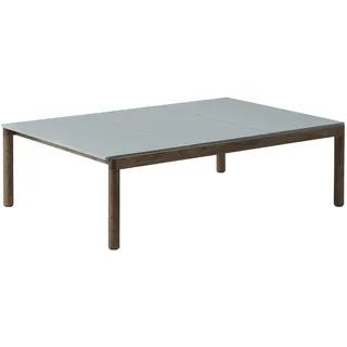 Muuto Couple Couchtisch, 84 x 120 cm, 3 plain - pale blue / eiche dunkel geölt
