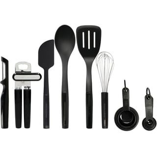 KitchenAid Küchenorganizer-Set, (Set, 15-tlg), Starter-Set für den täglichen Gebrauch, Nylon, hitzebeständig schwarz