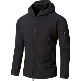 YFNT Herren Taktisch Softshell Fleecejacke Camouflage Militär Hoodie Outdoor Warm Winddicht Wasserdicht Mantel Jacken Skijacke - M