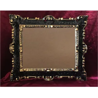 Lnxp BILDERRAHMEN ANTIK BAROCK in der Farbe: Schwarz/Gold Dualcolor 44x38 cm RECHTECKIG REPRO Bilder für 29x22 cm oder 22x29 cm BAROCKRAHMEN BILDER 48R