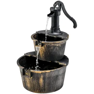 Costway Gartenbrunnen mit Wasserpumpe