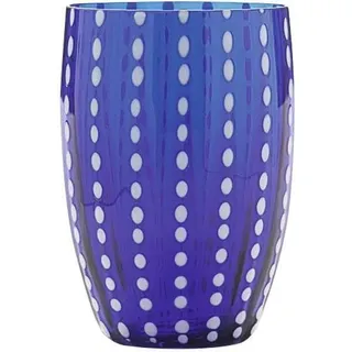 Perle Wasserglas 320 ml blau