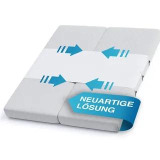 Briliantwerk Briliantwerk® Liebesbrücke für Matratzen 200cm | Matratzenkeil Ritzenfüller | Matratzenverbinder und Matratzenbrücke für 180x200 | Lückenfüller, Besucherritzenfüller | Bettbrücke, kein Verrutschen