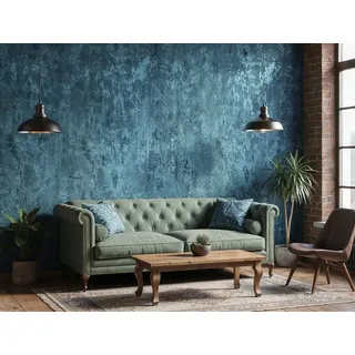 Newroom Vliestapete Specta Blue Tapete Tapete,Blau,Glitzer Putz,Beton,Betonoptik, modern blau