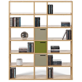 Regal TEMAHOME "Pombal" Regale Gr. B/H/T: 181 cm x 224 cm x 34 cm, braun (eichefarben) TemaHome
