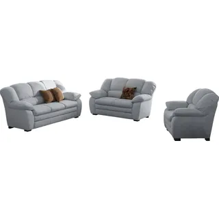 Cotta Couch Polyester 3-2-1 Garnitur Grau