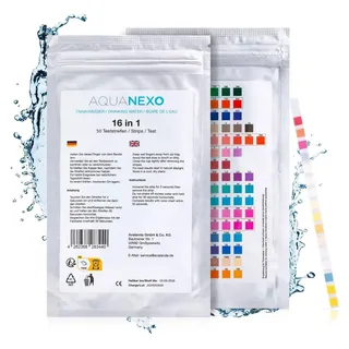 aquanexo Trinkwasser Teststreifen 16-in-1 50st. pH Wasserhärte 50 st. Wassertester