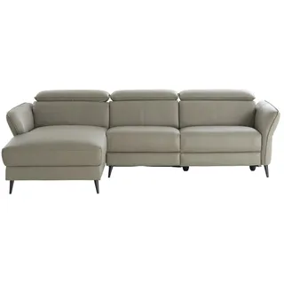 uno Ecksofa mit Relaxfunktion Hedy , beige , Maße (cm): B: 274 H: 78 T: 166.0