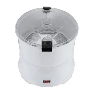 Weiß Kartoffelschäler, Zylinder Elektrischer Kartoffelschälmaschine, für Küchen, Restaurants, Fast-Food-Läden 25.5 * 27cm