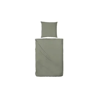 Möbel Kraft Primera Flanell unifarben Grün 155 x 220 cm + 80 x 80 cm