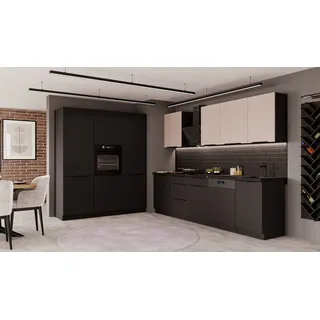 Küchen-Preisbombe Küchenzeile SIENA + ARONA 280 + 180 cm Kaschmir