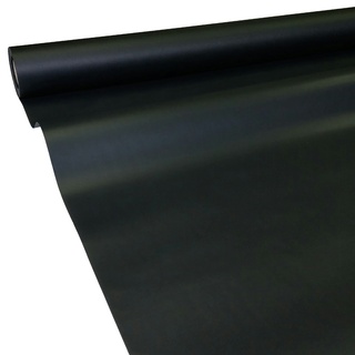 JUNOPAX Papiertischdecke schwarz 50m x 1,30m, nass- und wischfest