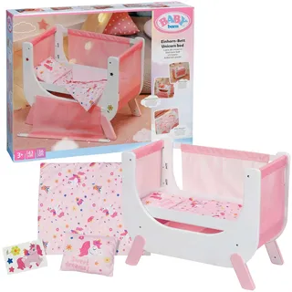 Zapf Creation Puppen-Beistellbett Einhorn rosa