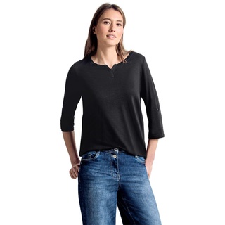 Cecil Damen 313172 Fenja T Shirt, Schwarz (Black), XS EU