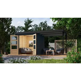 Karibu Hollywood 4,38 x 2,18 m Anthrazit
