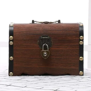 Tixiyu sparschwein, Holz Money Boxes, spardose mit schlüssel, spendenbox Safe Spardose Einsparungen, Münzgeld Aufbewahrungskoffer Wohnkultur Sparschwein Erwachsene und