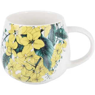 Maxwell & Williams DX1301 Kaffee-Becher rund, 400 ml – Porzellan-Tasse, Golden Summer, Motiv Kassie, bunt, Geschenkbox