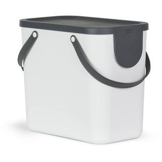 Rotho Abfallbehälter Albula 25 l Kunststoff Weiß