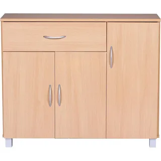 FineBuy Sideboard 75 cm x 90 cm x 30 cm buche