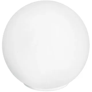 Luce Ambiente Design LED Nachttischlampe mit Glas-Kugel Lampenschirm, Ø 15cm, Dimmfunktion, LED wechselbar, Warmweiß, klein-e Kugelleuchte innen, Tischlampe inkl. E14 LED Leuchtmittel weiß Ø 15 cm x 15 cm x 16 cm x 15 cm