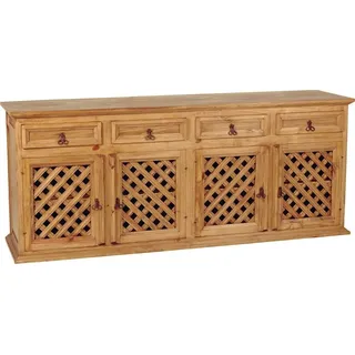 MiaMöbel Mexico Sideboard 210 x 87 x 52 cm Gelb