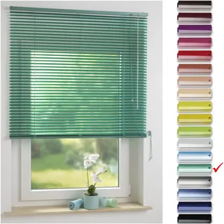 Liedeco Jalousie Mint grün aus Alu, Aluminium-Jalousie Länge 160 cm B 50 cm