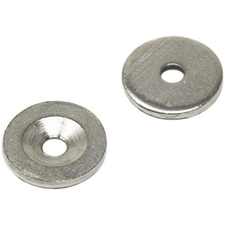 Counterunk Steel - Scheibe Für Die Verwendung von Magneten, Hängegrafiken Oder Notizenboards - 18mm Durchmesser x 2mm Dick x 4,2mm Loch - Pack von 10