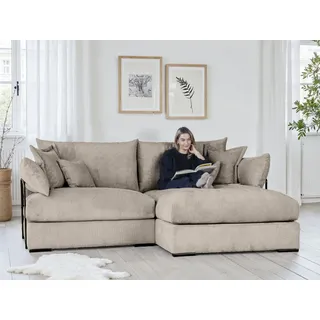 Home Affaire Ecksofa Casa XXL L-Form Polyester 4-Sitzer Braun