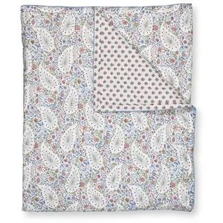 PiP Studio Tagesdecke Tagesdecke PIP Kairi Bloom Quilt Light Blue 220x260 Hellblau, 220 x 260 cm blau