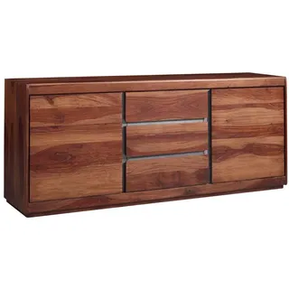 Massivmoebel24 Sideboard 187 x 77 x 46 cm Braun
