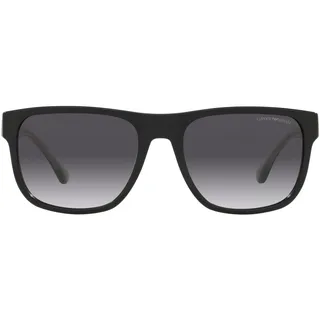Emporio Armani Sonnenbrille für Herren, Schwarz/Grau (Grey Shaded), 56 - 56 (L)