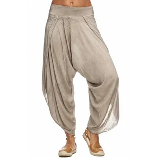 MIRROSI Hosenrock Damen Made in Italy Leicht Bequem Onesize (Gr.36-44) (100% Viskose, bund mit gummizug) Rock für Frühling Sommer Herbst braun