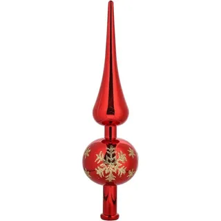 Weihnachtsbaumspitze, Christbaumschmuck, Christbaumkrone, Christbaumspitze Für Die Weihnachtsdekoration. (rot)