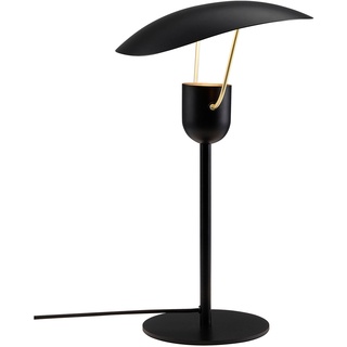 Tischleuchte DESIGN FOR THE PEOPLE "Fabiola" Lampen Gr. Ø 27 cm Höhe: 48 cm, schwarz Designlampe Tischlampen
