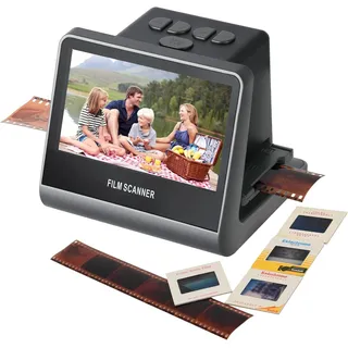 22MP Diascanner, Fotoscanner mit 5 "LCD, Negativscanner und Dia Scanner | zum Digitalisieren Konvertiert 35mm, 135, 126 KPK, 110 Negative und Super 8-Film in Hochauflösende JPEG-Digitalfotos