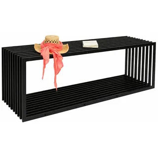 DanDiBo Ambiente Gartenbank 150 x 50 x 150 cm Schwarz