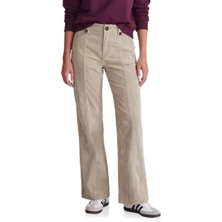 Street One Studio Damen High Waist Wide Leg Hose im Casual Fit - 36W / 30L