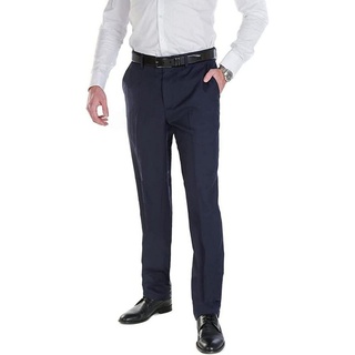 Hirschthal Anzughose Herren Business Anzughose Slimfit mit modernen Schnitt blau 58