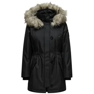 Only ONLIRIS FUR Winter Parka Schwarz M