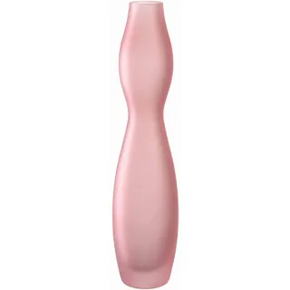LEONARDO Vase, Rosa, Glas, 7.9x34x7.9 cm, handgemacht, auch für frische Blumen geeignet, Dekoration, Vasen, Glasvasen