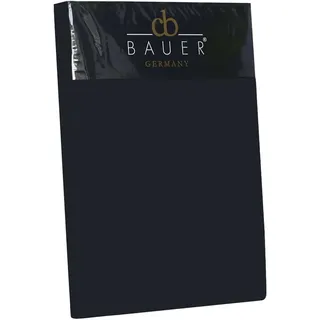 Curt Bauer Spannbettlaken Uni-Mako-Satin 90 x 200 cm schwarz