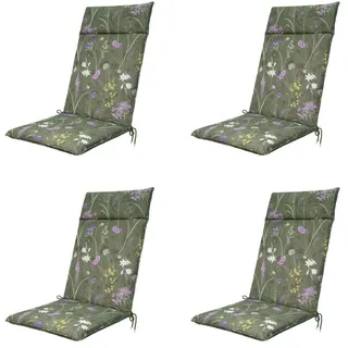 Madison Gartenstuhlkissen, Grün, Textil, 50x8x120 cm, Oeko-Tex®, Outdoor-Kissen, Gartenstuhlauflagen