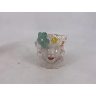 Vase LADY FACE (LBH 11x9,30x12,70 cm) - bunt - LBH 11x9,30x12,70 cm