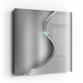 DEQORI Schlüsselkasten 'Polierte Oberfläche', Glas Schlüsselbox modern magnetisch beschreibbar schwarz