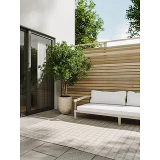 benuta Outdoorteppich Kaleo, rechteckig, Höhe: 5 mm, Outdoor Teppich, Robust & Wetterfest, Balkon, Garten, Terrasse, Küche beige 300 cm x 400 cm x 5 mm