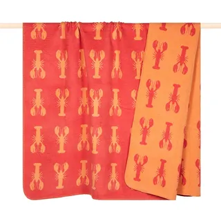 PAD Lobster Kuscheldecke 150 x 200 cm Rot/Rosa