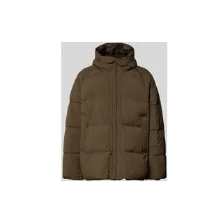Steppjacke mit Kapuze, Khaki, XL