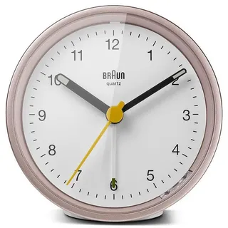 Braun BC12PW, Quarzwecker, Rund, Pink, Weiß, Analog, Akku, AAA - Rosa/Weiß