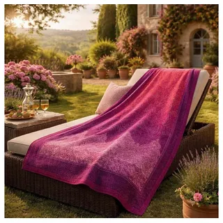 BASSETTI Plaid 135 x 190 cm Pink/Lila