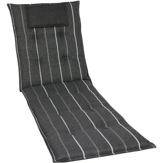 GO-DE TEXTIL Gartenauflage  Wendauflage (Liegenauflage, anthrazit)